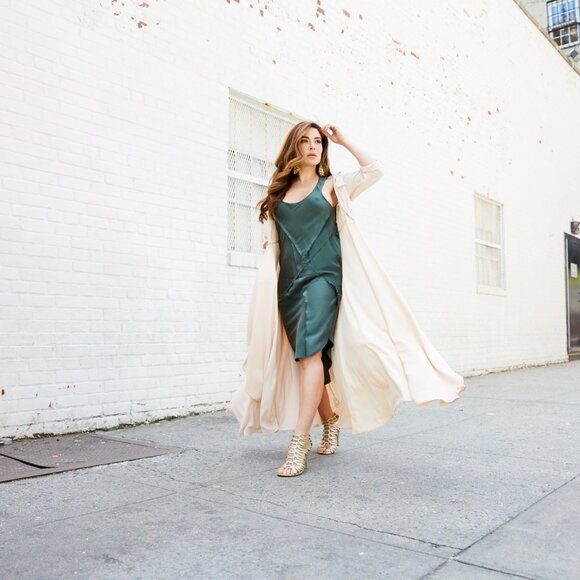 Silk Slip Dress from KES NYC - SIZE SMALL - Picture 3 of 6